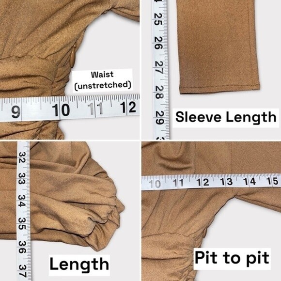 Alexandre Vauthier Draped Jersey Cowl Neck Mini Dress Tan NWT Womens Size 6 / 38 - Picture 12 of 13